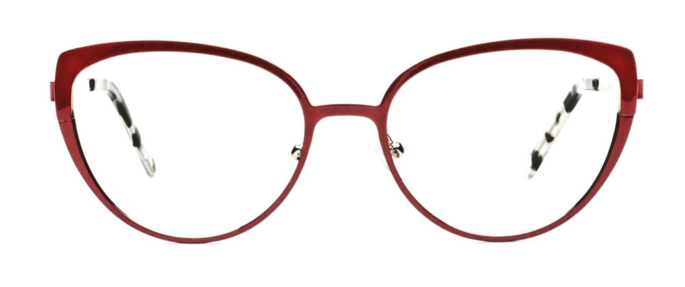 NW 77TH USA DUCK DUCK GOOZE RED SILVER EYEGLASSES FRAMES 51-17-140 AUTHENTIC